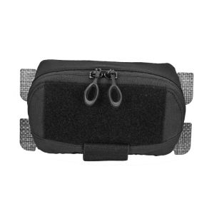 2024MOLLE Admin Panel Pouch Tactical Adapter Admin Pouch For Plate Carrier FCSK FCPC Belt Hook Loop  EDC Bag Dual Zipper