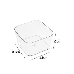 COZII กล่องพาร์ทิชันลิ้นชักพลาสติกใส-กล่องเก็บเครื่องสําอางประหยัดพื้นที่-สก์ท็อปจิปาถะออแกไนเซอร์ถาดสําหรับสํานักงานในครัวเรื