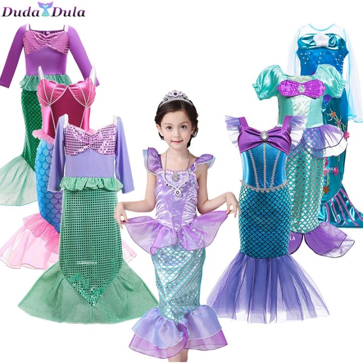 Váy hoá trang nàng tiên cá cho bé - đầm công chúa ariel cho bé
