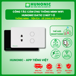 Công Tắc Cảm Ứng Wifi 2in1 Hunonic Datic