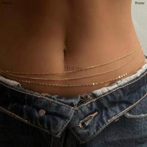 [COD] fhsav Waist Chain For Women Waterproof 1 2 3 Layers Belly Chains Beach Bikini Waist Body Chain Jewelry Elegance Versatile Acessories