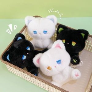 15CM Cute Emo Bear Plush Toy Children Table Doll Ornaments Companion Doll Birthday Christmas Gifts Soft Sleeping Companion Kawaii