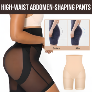 High-Waist Abdomen-Shaping Pants Womens Postpartum Waist-Cinching Hip-Lifting Trousers Strong Waist Control