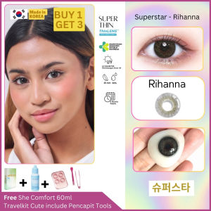SHE - BUY 1 FREE 3 ITEM Superstar Rihanna Softlens Warna