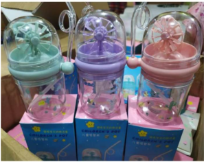 Botol Minum Karakter lumba lumba Air Mancur 250 ml / Botol Minum Motif Karakter / Botol Minum Lumba