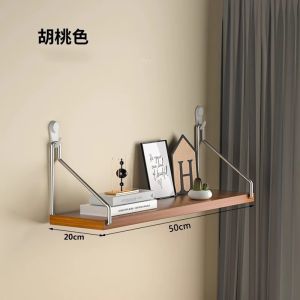 【SG stock】 Wall shelves without drilling kitchen shelves wall-mounted storage racks wall-suspended bookshelves