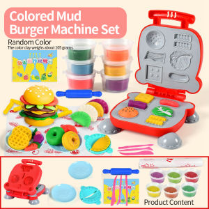 3 in1 Color Dough Kitchen Creations Set Ice Cream Noodle Hamburger Maker Machine for Boys Girls