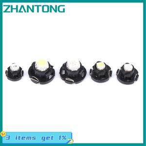 ZHANTONG 10PCS LED T3 T4.2 T4.7 Meter Bulb Instrument 3528 Neo Wedge Warning Switch Radio Dashboard Indicator Panel Lamp Car Lights