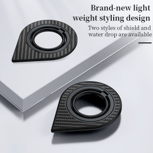 ห่วงยึดโทรศัพท์แม่เหล็กคาร์บอนไฟเบอร์รูปทรงหยดน้ำสำหรับ MagSafe-แม่เหล็กขาตั้งโทรศัพท์มี360หมุนได้ ° และสามารถใส่ได้กับ iPhone บานพับเสริม17 16 15 14 13 Pro Max Plus MagSafe Accessories