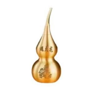 BAGUO(霸果) Đồng thau Bầu rồng chống cháy Phong cách Trung Quốc Đồ thủ công Đồ trang trí hình quả bầu Phong thủy Mịn Quả bầu bằng đồng Phòng khách