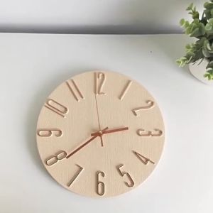 JIJI.SG Bren Modern Wall Clock 3D Quartz Silent 12 inch 30x30cm