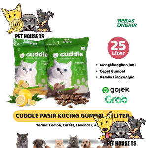 Pasir Kucing Gumpal Wangi CUDDLE Pasir Bentonite Cat Litter 25L