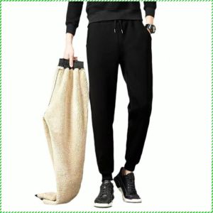 กางเกงกีฬา เชอร์ปา กางเกงขายาว กีฬา พอดี หนาและอบอุ่น ทนทาน ขนาดใหญ่ ทนต่อการสึกหรอและทนต่อการซัก