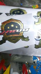sticker motor Honda Vario biker sticker cutting chrome mengkilat