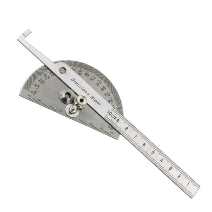 0-180 Simple Protractor Measuring Ruler 180 Steel Angle Ruler Die ...