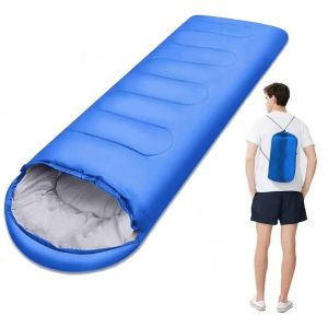 SERAPHYXO Ultralight Envelope Sleeping Bag Hooded Anti-splash Water Camping Sleeping Sack Portable Warmer Single Sleeping Bags Men
