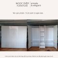 Tủ quần áo nhựa Ngọc Diệp 9 CÁNH 2 NGĂN KÉO cao 1m8 - SE9C2NK - Chân nhựa, Chống ẩm mốc, mối mọt - Giao lắp bới shop. 