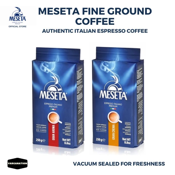 Meseta Italian Fine Ground Coffee Gran Crema Aroma - For Espresso ...