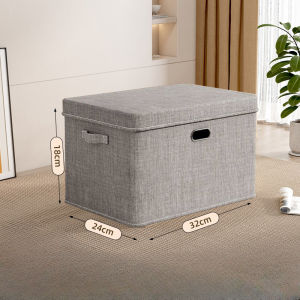 Folding storage box clothes storage box household fabric sorting box wardrobe clothes quilts layered storage basket