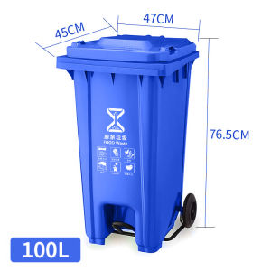 ถังขยะพลาสติก ถังขยะแบบเหยียบ ถังขยะราคาถูก ความจุ 30L/50L/100L/120L/240L มีฝา มีล้อ ถังขยะพลาสติกแบบเหยียบ ถังขยะใช้นอกบ้าน