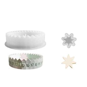 Heat Resistant Advent Calendar Crafting Molds With Number Tray Design For Baking Enthusiasts And Home Organization