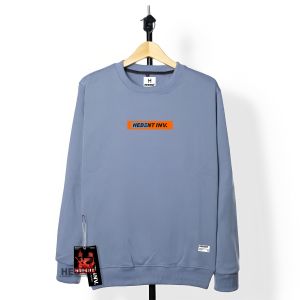 Sweater Oblong Crewneck Cowok Cewek Warna Putih Jumbo Oversize M - XXL Bahan Katun Fleece Tebal Nyaman Premium Distro Keren Aesthetic Terbaru