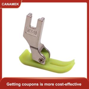 【CANAMEK 】 1 Pc Industrial Sewing Machine Flat Plastic Presser Foot Leather Foam Rubber MT-18 Model For Flat Industrial Sewing Machines