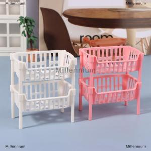 [COD] Millennium 1 12 Dollhouse Mini Food Fruit Storage Baskets Dolls House Stackable Basket Dollhouse Decoration Accessories