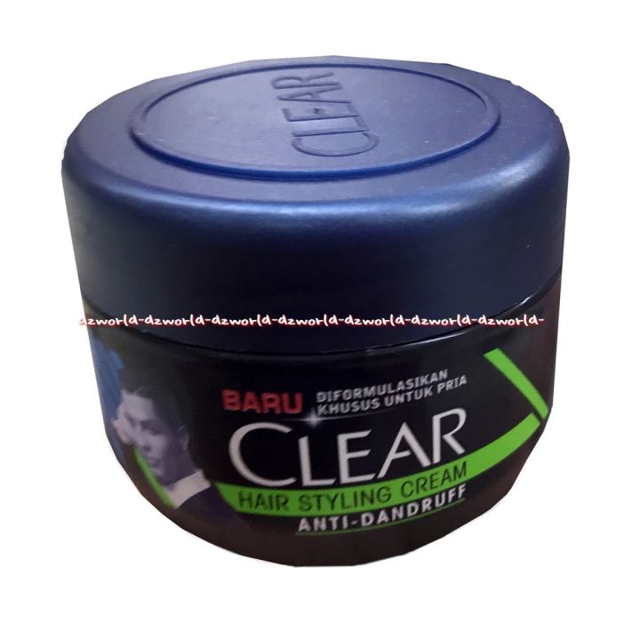 Clear Hair Styling Cream 100ml Anti Dandruf Krim Pomade Minyak Rambut Anti Ketombe Pome Pria Cowok Laki Laki Clear 100 ml Hair Men