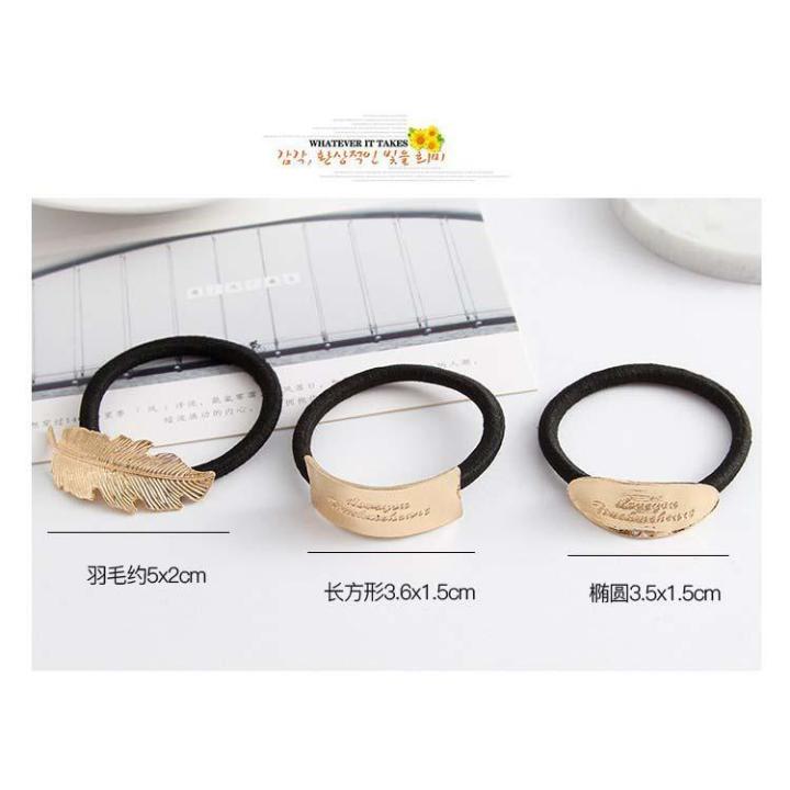 [HCM]Cột Tóc Hình Bầu Dục Thời Trang Cực Đẹp Ah81