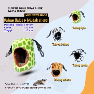 SLEEPING POUCH MODEL TABUNG TEMPAT TIDUR HEWAN SUGAR GLIDER-SANGKAR BURUNG-TEMPAT BERMAIN