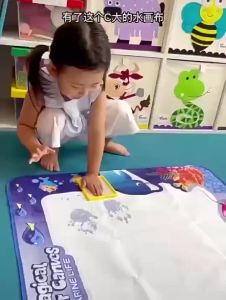 Magic Water Drawing Board Doodle Mat Kids Colour Writing Painting Early Education Learning Montensorri Art Toys 3415
