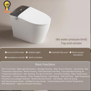 Smart Toilet Automatic Intelligent WC Mode Bidet S Trap Modern Sanitary Ware Auto Open Flush