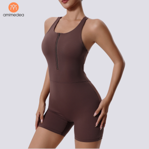 Set Jumsuit Thể Thao Nữ AMI MEDEA - Bộ Áo Liền Quần Short Tập Pickleball Aerobic Yoga Gym T2033