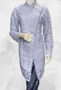 Atasan Kebaya Wanita Tunik Brokat Payet Syafira Rosegold dan Warna Lainnya