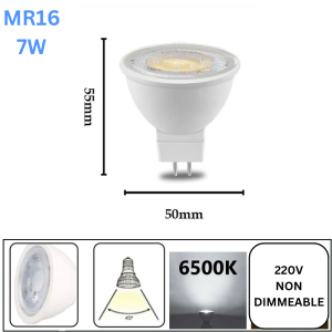 LAMPU E27 MR16 LED 7W 220V SOROT HALOGEN SPOT 7 WATT HALOGEN SPOTLIGHT 7WATT WARMWHITE NATURAL COOL WHITE 3000K 4000K 6500K KUNING PUTIH NETRAL SPOT LED ULIR LED TUSUK 5W 6W 8W