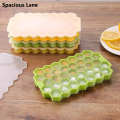 Spacious Lane Creative Honeycomb Ice Tray 37 Grid Refrigerator Ice Cube Mold with Lid Household Ice Tray Food Supplement Production Ice Box. 
