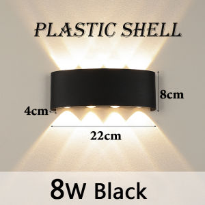 LANGYUE Indoor LED Wall Light Decorative Wall Lamp Wall Lighting Sconce 2W 4W 5W 6W 8W 10W AC 220V Plastic Case Not Waterproof for Living Room Bedroom Stairs Hallway