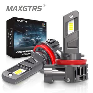 2 Đèn LED MAXGTRS 20000LM Canbus H7 H8 H11 H9 Bóng Đèn Pha Led H1 H3 9012 HIR2 9005 HB3 9006 HB4 CSP H4 6500K siêu sáng