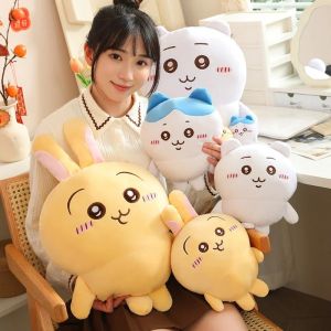 50Cm Cartoon Usagi Chiikawa Plush Toy Hachiware Self-deprecating Bear Stuffed Doll Home Decor Pillow Kids Gifts