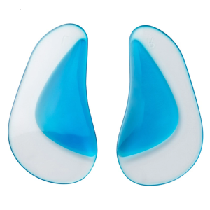 1 Pair Blue Foot Arch Correction Insoles Flat Feet Arch Inserts for Everyday Commute Fitness Work and Outdoor Activity
