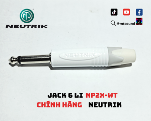 Jack 6 ly Neutrik NP2X-WT -Giắc Neutrik chính hãng