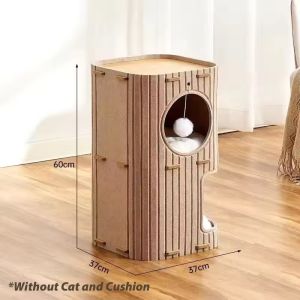 Multi-Layer Cat Nest Drill Hole Four-Season Wear-Resistant Tree Scratching Board Movable Pet House