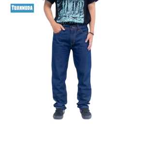Celana Jeans Pria Reguler Denim Premium Panjang Hitam / Celana Jeans Panjang Reguler Pria / Celana Jeans Panjang Pria Reguler non Stretch / Celana Panjang Reguler Fit
