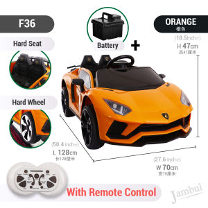 Kid Children Electric Ride On Remote Control Lamborghini Car Electromobile Toy Vehicle Kenderaan Elektrik Kanak 儿童电动车F36
