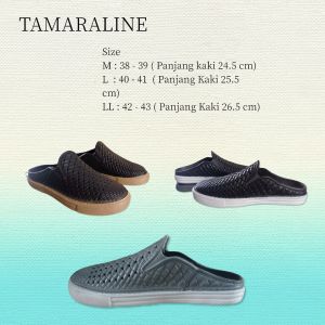 Sandal Selop Karet Pria  Anti Licin Anti Air Tebal Nyaman Dipakai Harian – Slip on Casual Tamara Line 225 W