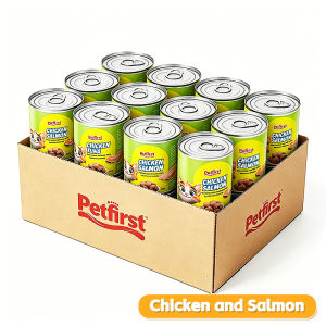 24Pcs Canned Cat Food Tuna Fish Chicken Tuna Chicken Fish Oil Premium Ingredients High Nutrition 430g/Can