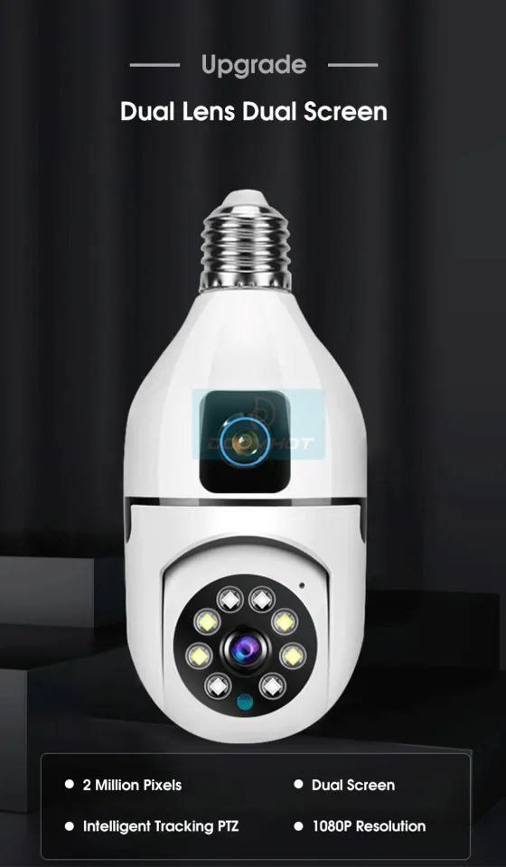 DoomHot Camera Dual Upgrade Light Bulb Camera Camera Screen Dual