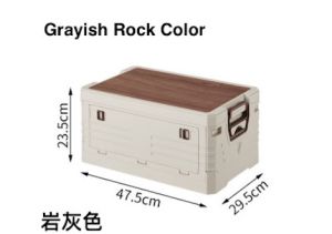 (SG Seller)Outdoor Storage Box - Dustproof Portable Foldable Large Capacity with Side-Opening Design for Camping Home and Car Organization