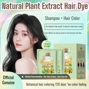 Plant Extract Hair Dye Natural Safety Ingredients Bubble Hair Dye Hair Coloring Cream No Hurt To Scalp